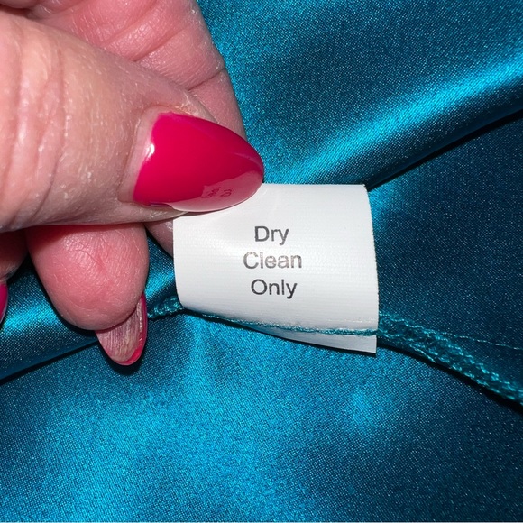 Parker Women’s Blue 100% Silk Asymmetrical Seam Racerback Tank Top Sz M - Picture 7 of 14